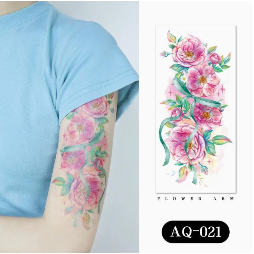 1Pc Butterfly Tattoo Sticker, Suitable For Women'S Beautiful And Colorful Fashionable Body Decoration