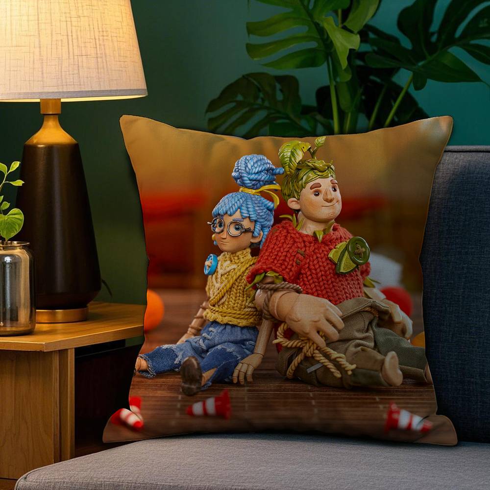 

Игра It T-Takes Two Наволочка Диван Гостиная Спальня Двусторонняя печать Квадратная подушка Наволочка для сна 12x12Inch