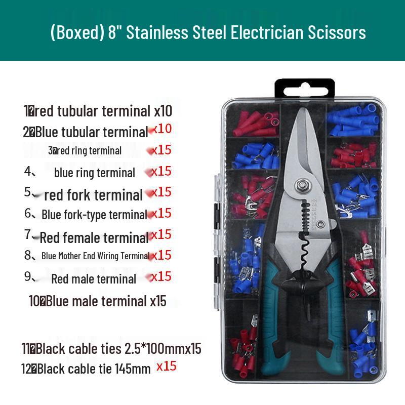 Multifunctional Heavy Duty Electrician Snips & Wire Cutters