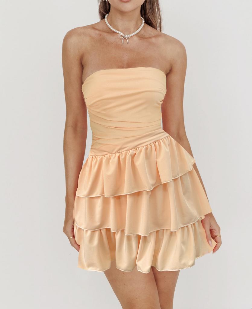 New Summer Women's Dress European and American Style Hot-selling Sleeveless Tube Top Off Shoulder Sexy Slim-fitting Dress