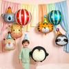 Large Number Balloons With 4D Striped Star-Shaped Balloons Birthday Party Decor Reveal Family Party Decor