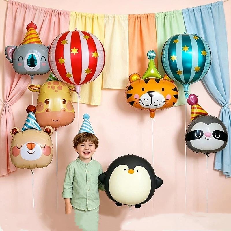 Large Number Balloons With 4D Striped Star-Shaped Balloons Birthday Party Decor Reveal Family Party Decor