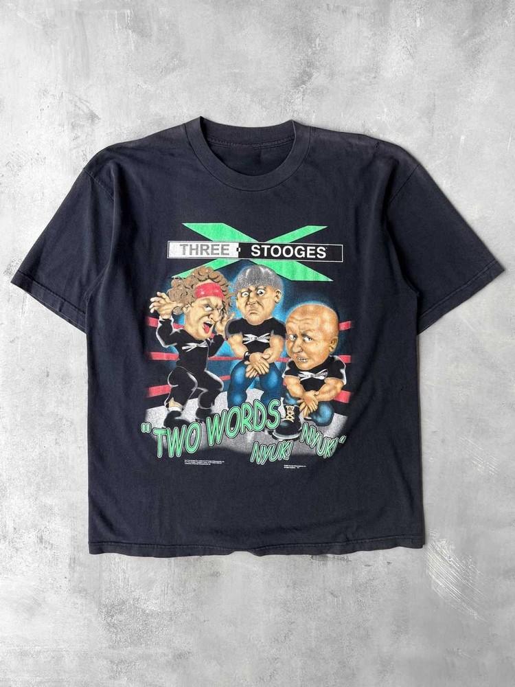 Vintage The Three Stooges Comedy Film T-shirt All Size S to 5XL IL976 Unisex T-Shirt S