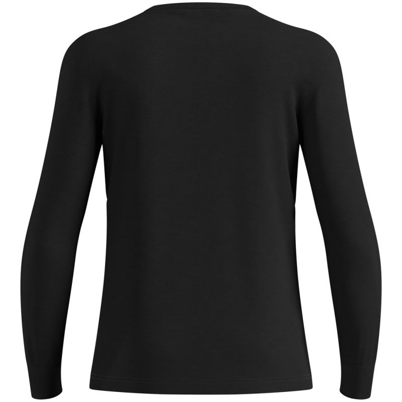 Odlo Men's BL TOP Crew Neck Long Sleeve Merino 200 Shirt, Black, M