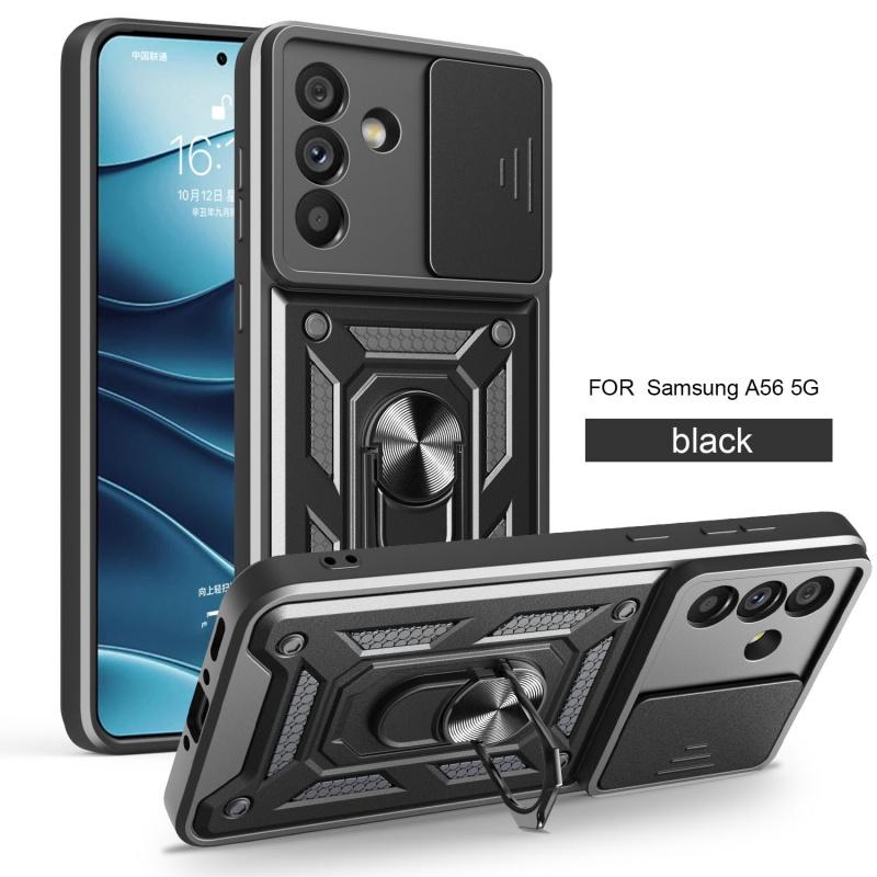 For Samsung Galaxy A56 5G Case Camera Shockproof Armor Case For Galaxy A56 A 56 Car Magnetic Holder Ring Protect Cover