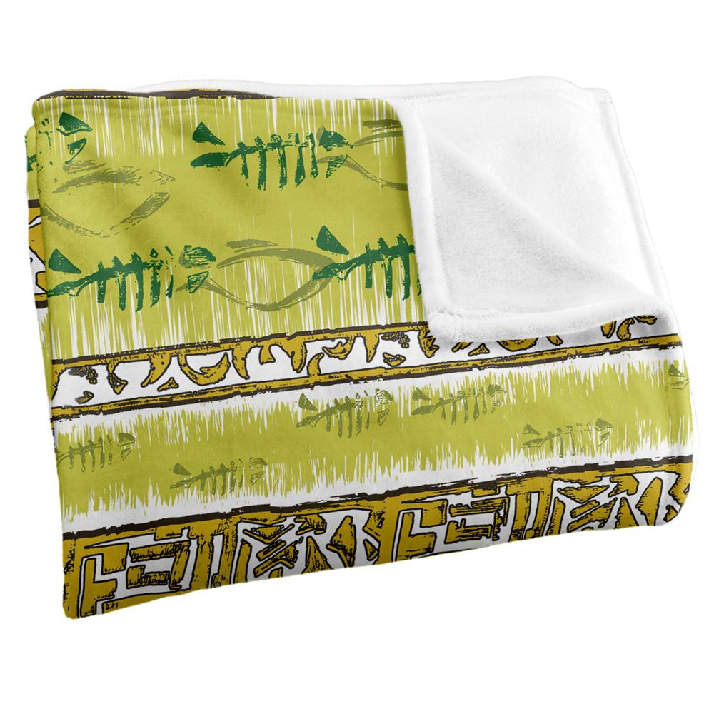 JQ Licensing Tiki Tropical Silky Patterned Soft Touch Blanket
