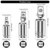 7pcs Socket Adapter Set Universal Joint Ratchet Accessories Corrosion Resistant for 1/2 3/8 1/4 Drive Sockets & Spanners