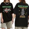 Green Day The Saviors Tour Trička Pánská Dámská Gotický Rock Oversized Krátký Rukáv Unisex Letní Kulatý Výstřih Bavlněná Trička