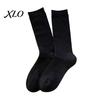 Non Slip Fitness Socks Women Crew Socks, Ribbed Knit for Autumn Winter, Minimalist Solid Color Soft Breathable Stretchy Casual Hosiery Daily