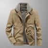 Herren Retro Lammwolle Baumwolle Jacke - Herbst/Winter Stil 6801