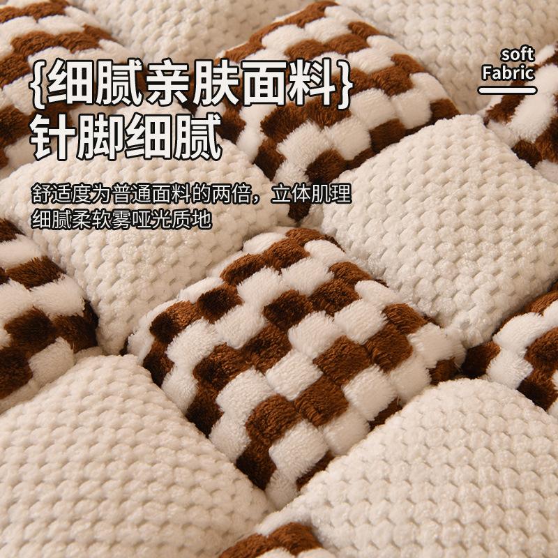 Factory Direct Sales Sofa Cushion Fleece Thickened Steamed Bread Cushion Bay Window Cushion Seat Cushion Home Tatami Cushion Non-Slip Plush
