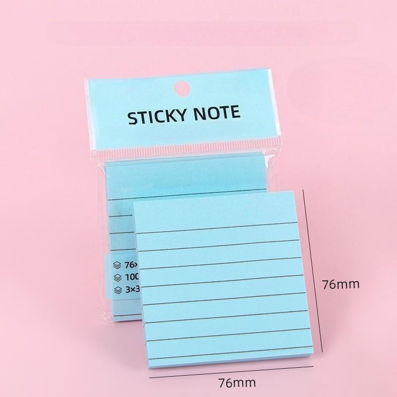 100PCS Sticky Notes - 5-Color Memo Pads, Tearable for Office, Home & School, Perfect for Holidays & Gifting