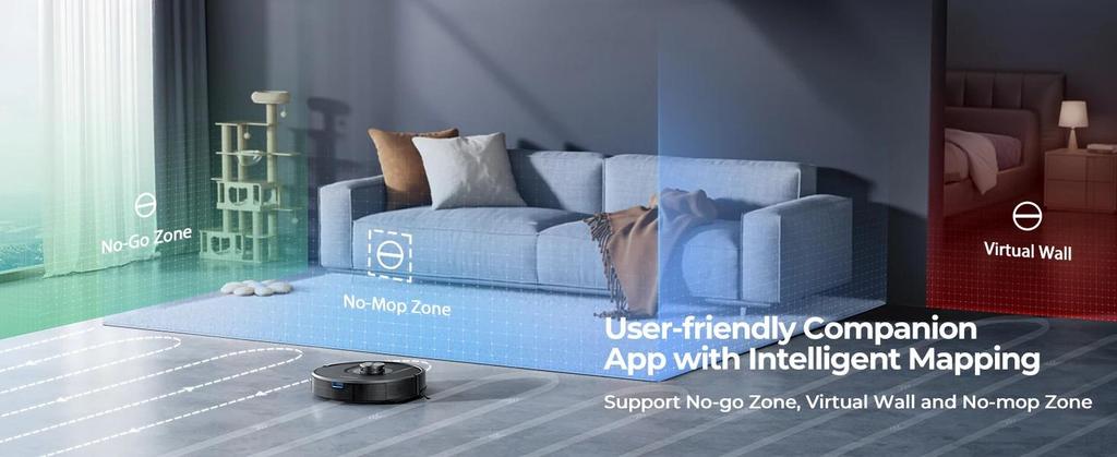 New Laresar 01 Robot Vacuum Cleaner Mop LDS Lidar Navigation 5000Pa Smart Planned Mapping Home Floor Washing Carpet Pet Hair Clean