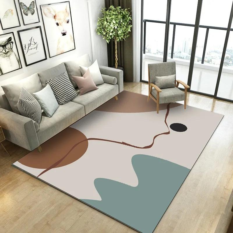 Creative Geometric Style Pattern Bedroom Floor Mats Decoration Home Living Room Floor Mats