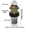 2pcs Universal Garden Automatic Irrigation Set 1/2'Stainless Steel Filter Screen With Female Thread For IBC Tank Flang Adapter