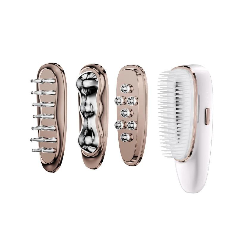 

4 In 1 Guasha Beauty Device Set Facial Removal Swelling Wrinkle Dual-frequency EMS Skincare Hot Cold Body Guasha Massager Tools белый