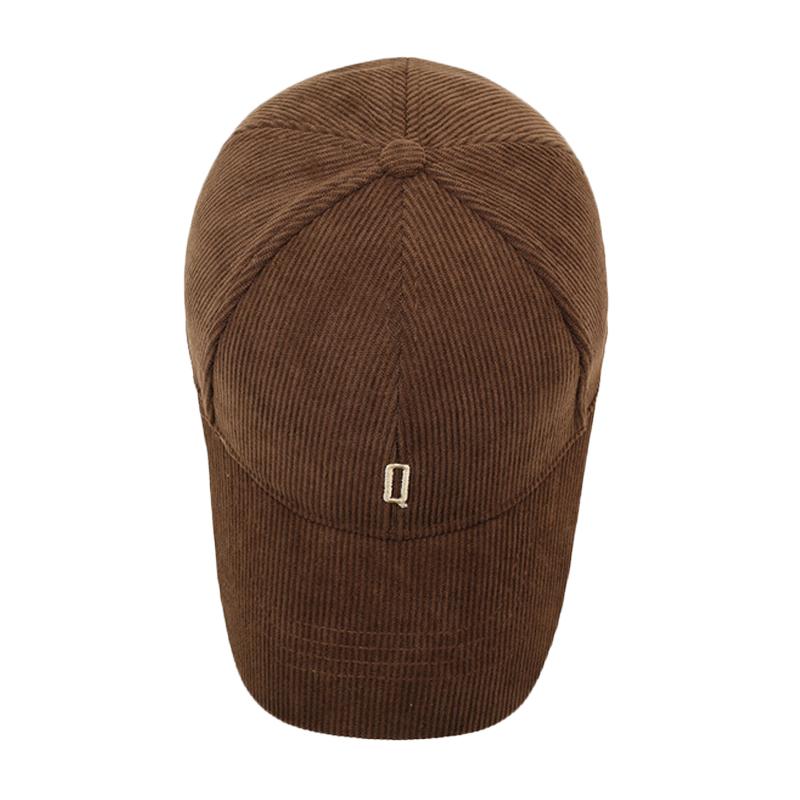 Autumn Winter Corduroy Baseball Cap Women Retro Cap Men Outdoor Hard Top Cap