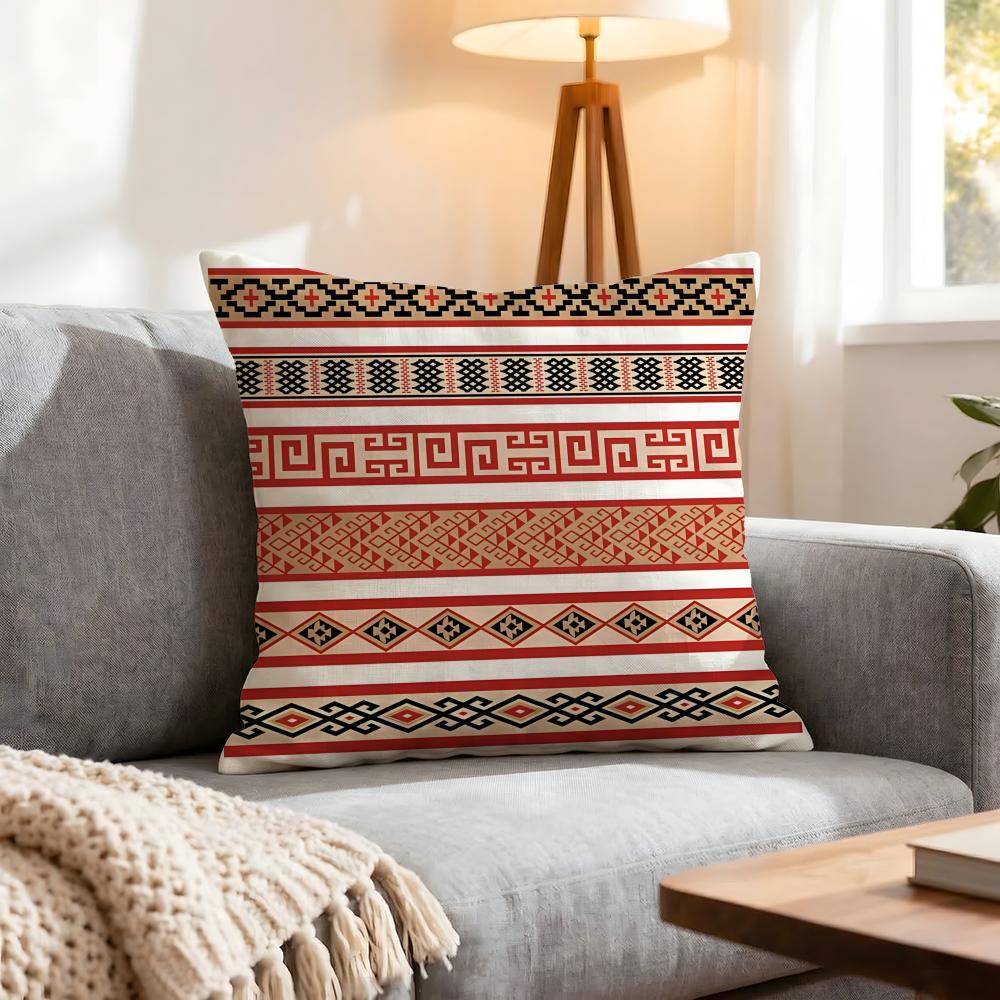 Pattern Tribal Pattern Cushion Cover 1Pcs Decorative Covers Soft Cushion Case For Sofa Couch Decor 40X40 45X45 Pillowcases