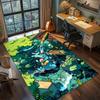 Pokemon Big Area Gamer Room Carpet Rug, Non Slip Washable Floor Mat Bedroom Home Decoration.-TING