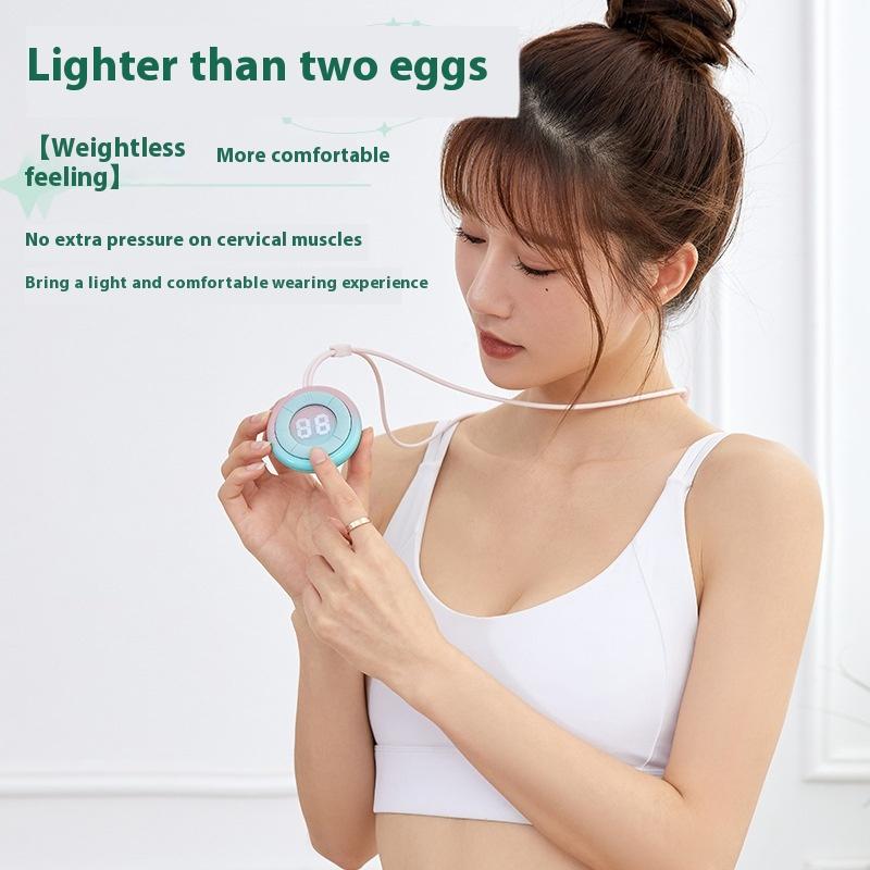 Neck and Neck Massager Mini Pendant Type Pulse Hot Compress Multifunctional Portable Physiotherapy Instrument MINI Shoulder and Neck
