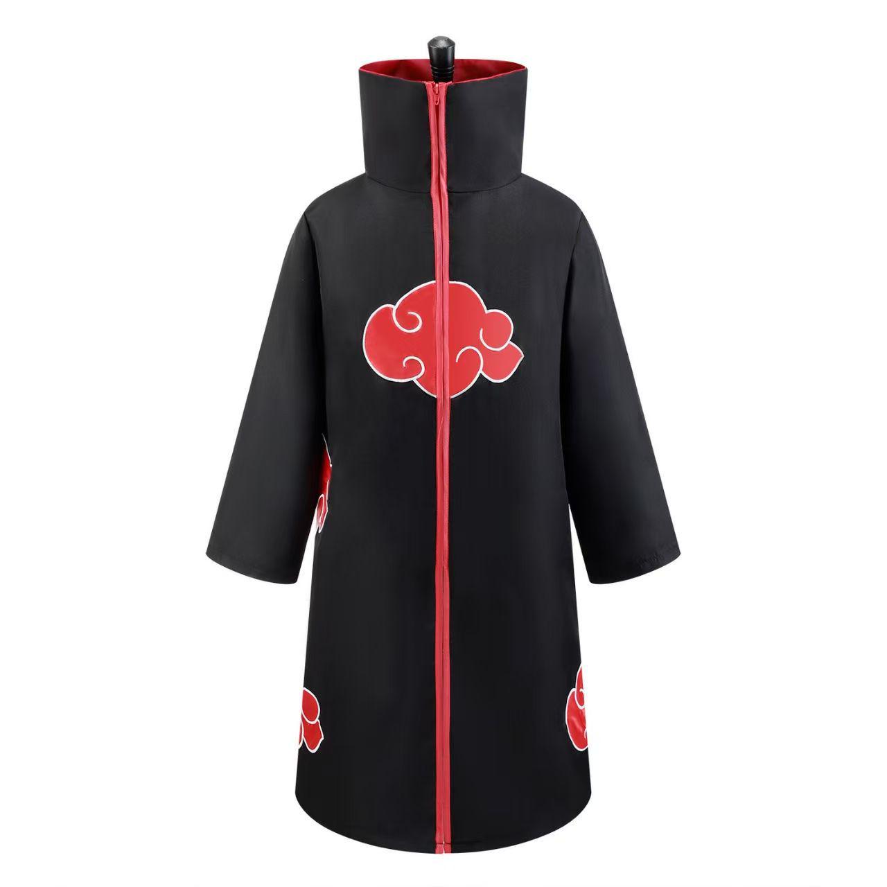 

Наруто Акацуки Красное Облако Плащ Мантия - Костюм для косплея Учиха Итачи для выступлений на Хэллоуин XL