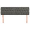 Vidaxl Bed Headboards, 2 Pcs, Dark Gray, 72X7X78/88 Cm, Velvet