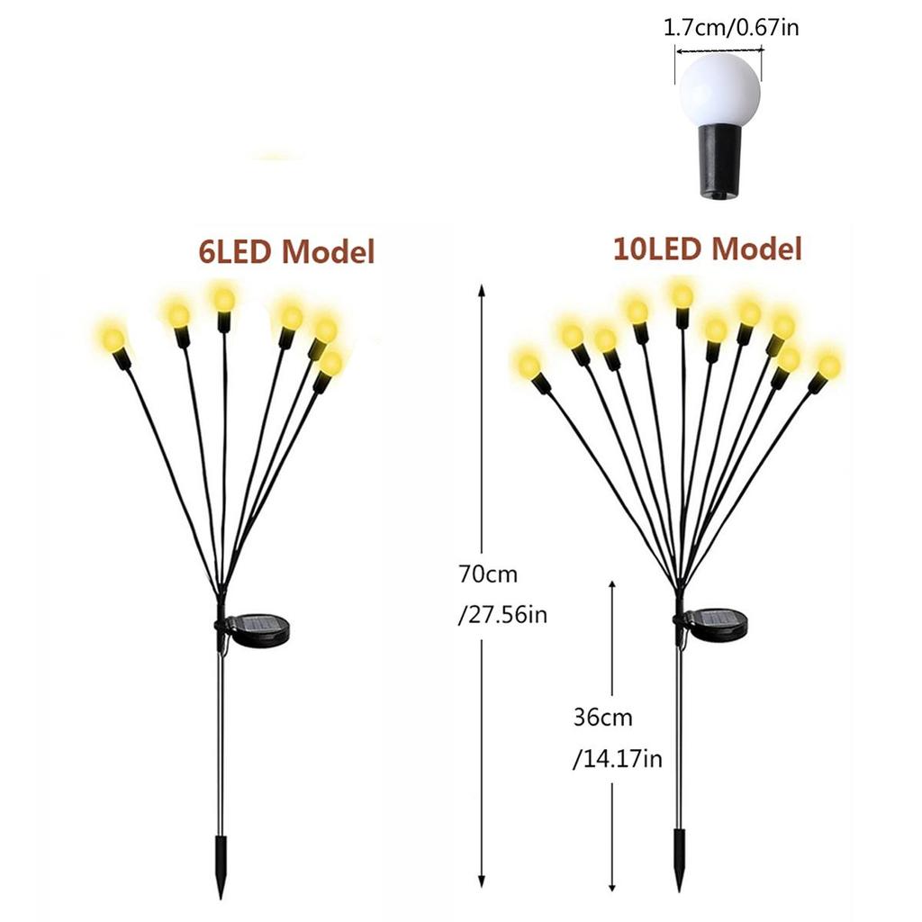 Solar Lights Fireworks Lawn Lights Solar Lamps LED Outdoor For Camping Garden Party Terrace Patio Decoration