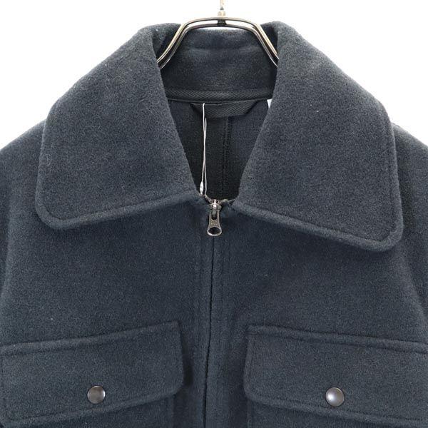 Unused UNIQLO Wool Blend Fleece Jacket XS Dark Gray Men's Used