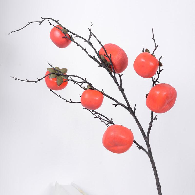Ornaments Persimmon Simulated Room Decoration Artificial Plants Prop Photography