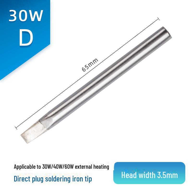 

Хромированное паяльное жало Jinruikang мощностью 60 Вт, заостренное, с внешним нагревом, совместимо с паяльниками мощностью 30 Вт, 40 Вт.