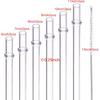 DAKOUFISH 6 Inch 7 Inch 8 Inch 9 Inch 10 Inch 11 Inch Clear Reble Plastic Drinking Straws for 6oz-40oz Jars/Tumbler,12Pcs With One Cleaning Brush