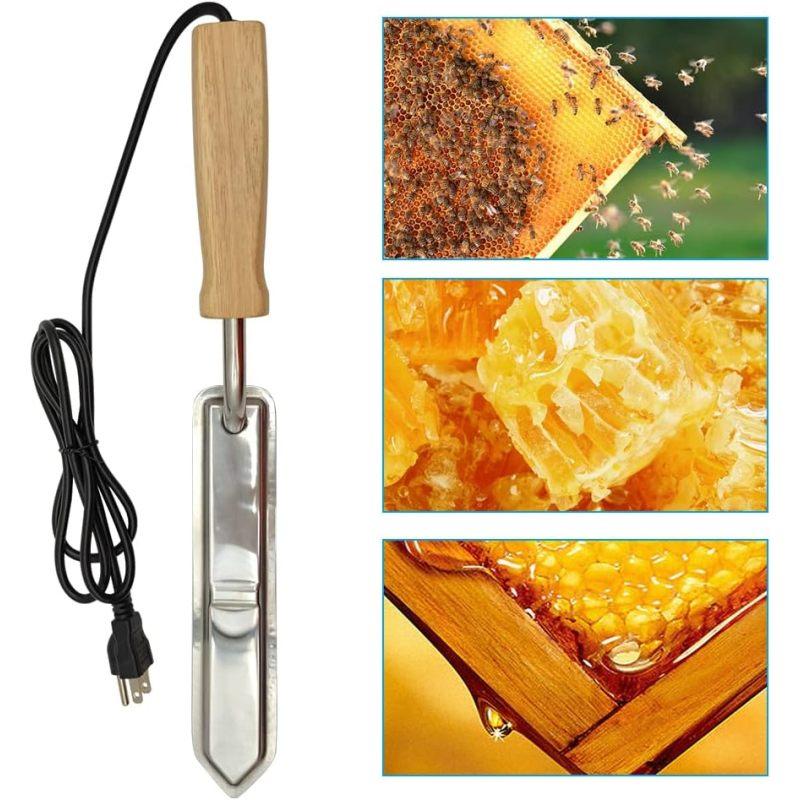 Elektrikli Arı Bal Kapağını Açma Bıçağı, Paslanmaz Çelik Sabit Sıcaklık Arı Bıçağı Kazıyıcı, Bal Çıkarıcı