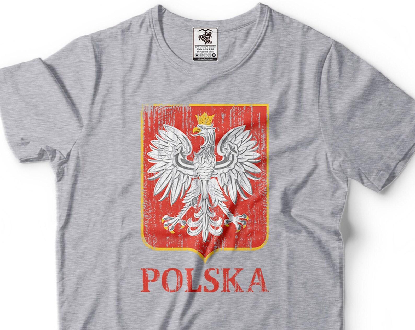 Polska Eagle T-Shirt: Poland Flag, Patriotic Polish Gift L