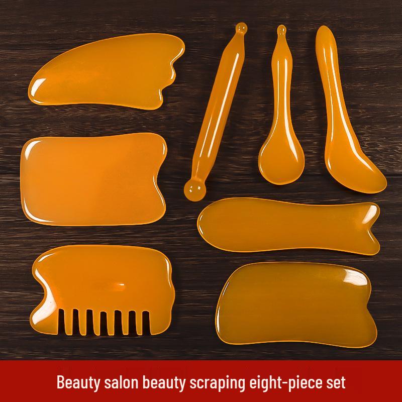 "Massage-Schabewerkzeug aus Harz-Bienenwachs für Nacken, Taille und Gesicht"