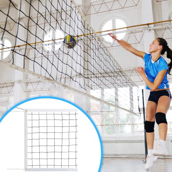 Outdoor Volleyball Net with Storage Bag Wear Resistant Simple Installation Professional Badminton Ball Sports Net Replacement
