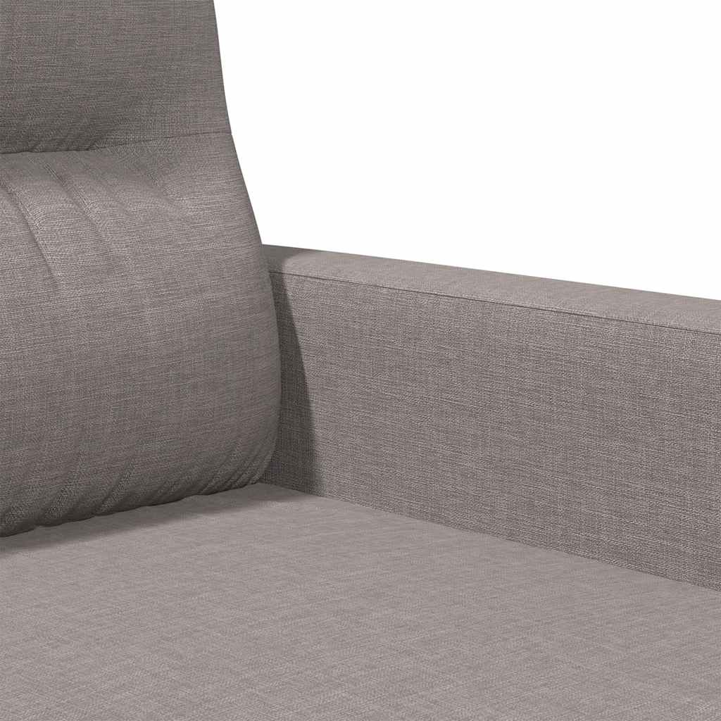 2 Seater Sofa Taupe 120 Cm Fabric