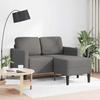 VidaXL 2-seater Sofa with L-shaped Chaise Lounge Light Grey 125 Cm Linen, 2-seater Bedroom Sofa, Loveseat, Two-seater Sofa 4107076