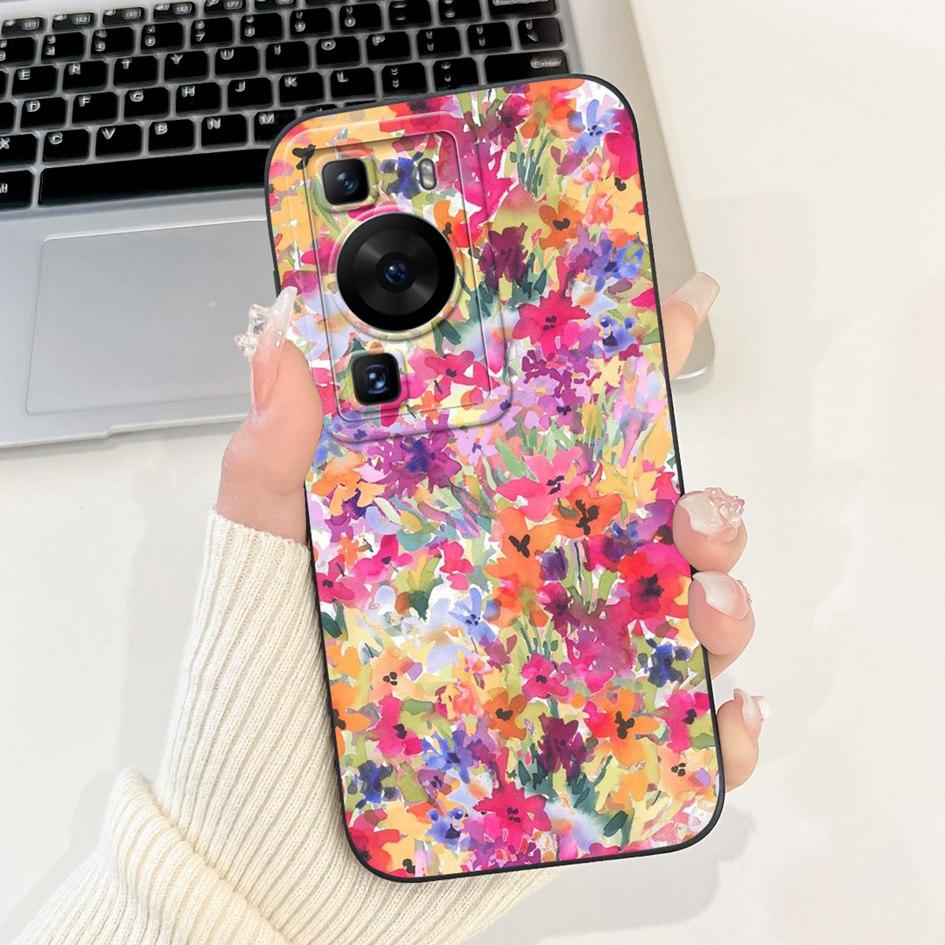 For Huawei P60 Pro Case MNA-LX9 Cover Cute Cartoon Rabbit Panda Soft Liquid Silicone Protective Cover For HuaweiP60 P60 Art Capa