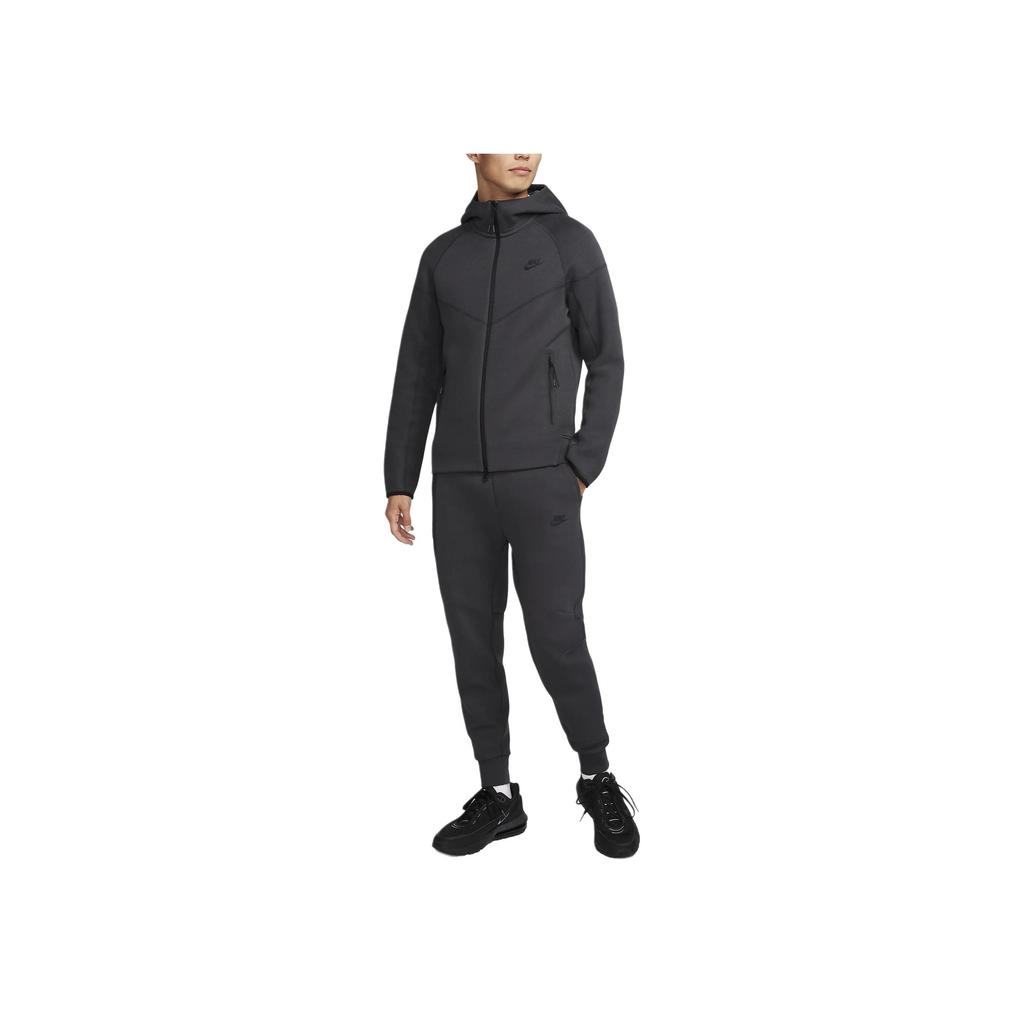 Nike Sportbekleidung Tech Fleece Einfarbig Kordelzug Lässige Jogginghose Herren Unterteile Anthrazit FB8003-060