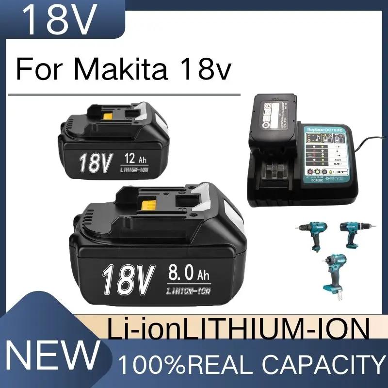 

12000 мАч новейшая литиевая аккумуляторная батарея BL1860 18 В для Makita 18 В аккумулятор BL1840 BL1850 BL1830 BL1860B LXT 400 194204-5
