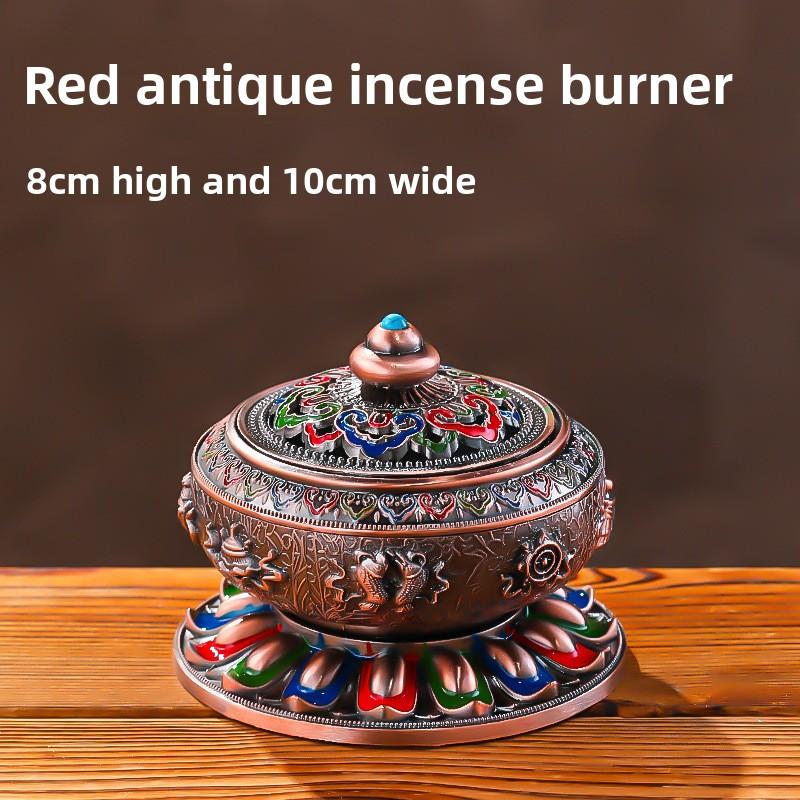 Zen Alloy Incense Burner with Aromatherapy Home Fragrance SandalwoodCenser Elegant Home Decor for LivingRoomOffice Tea Ceremony