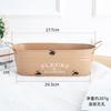 Oval Metal Planter with Double Handles Decorative Horseshoe Pattern Flower Pot Container for Home Balcony Indoor Outdoor Planting