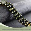 Five Elements Six-Syllable Mantra Colorful Hot Stamped Round Crystal Beads for DIY Jewelry.