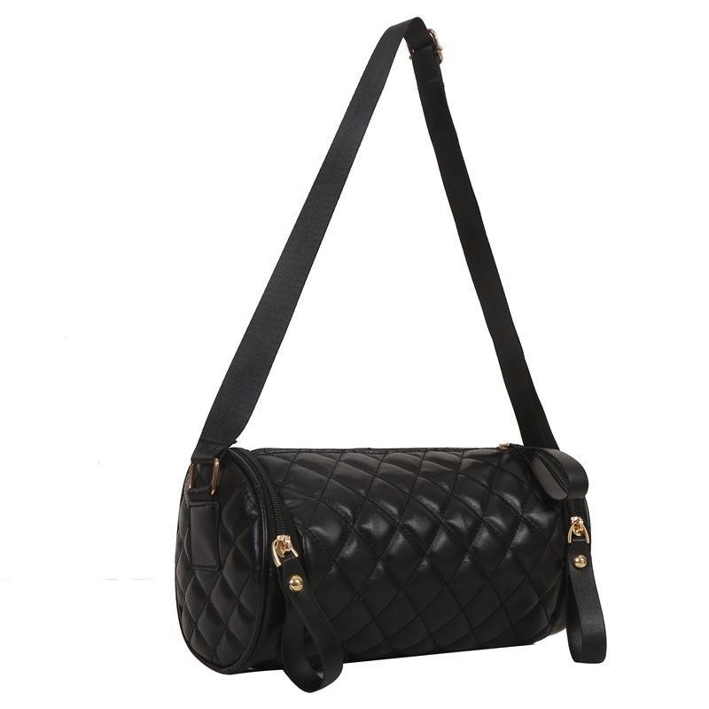Fashion-forward Cylinder Shape Women's Sling Bag Ideal For Daily Use With Soft Pu Material