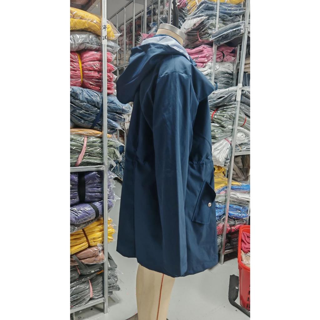 Women's Waterproof Slim Fit Trench Coat Windproof Outdoor Jacket