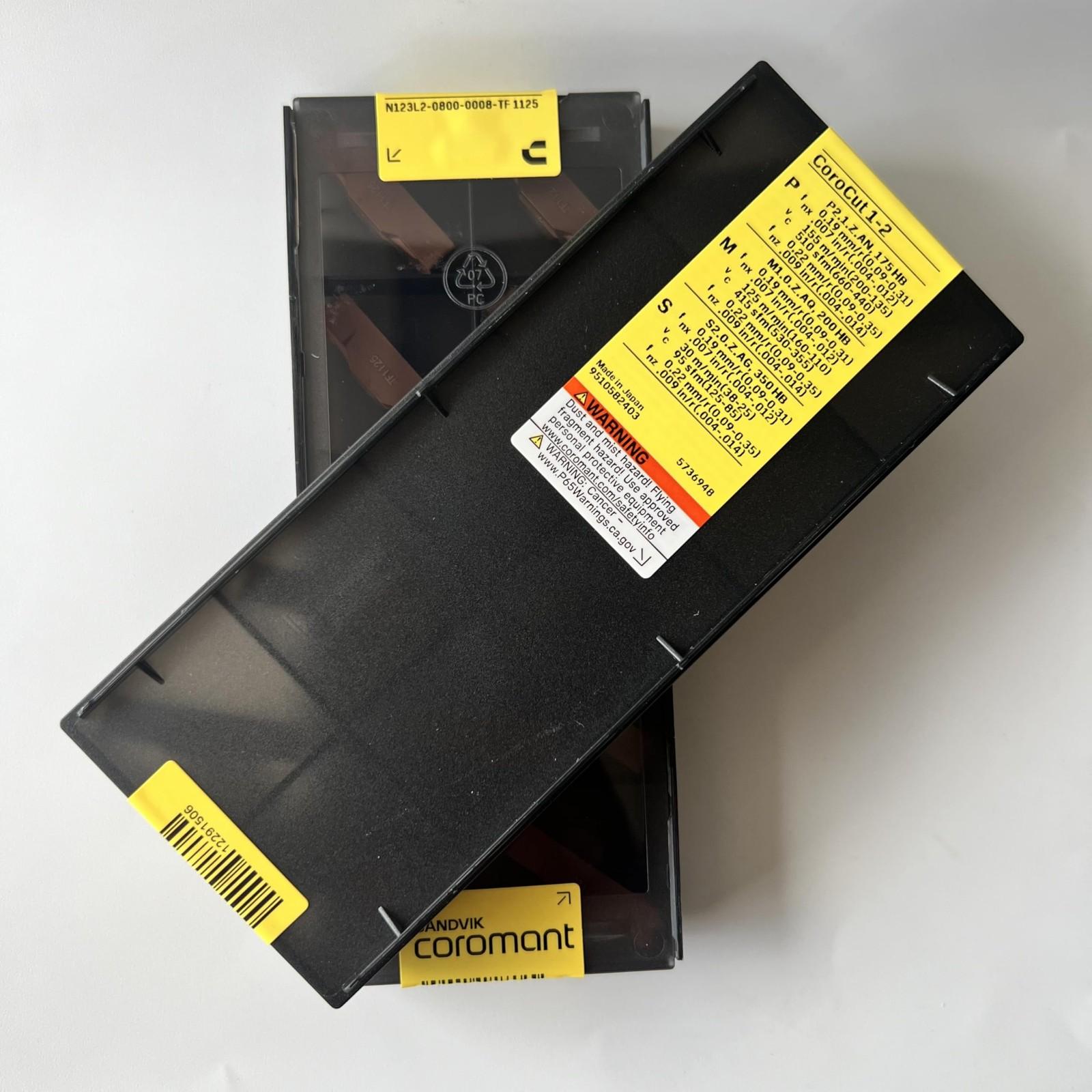 

SANDVIK / N123L2-0800-0008-TF 1125 / Original Swedish hard alloy blade 10 Pcs