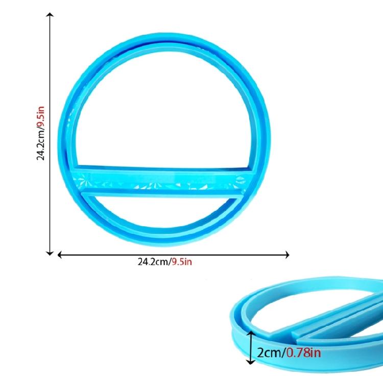 Round Door Sign Silicone Mold Sturdy Silicone Round Door Tag Molding Tool for Crafty Homeowners and Hobbyists