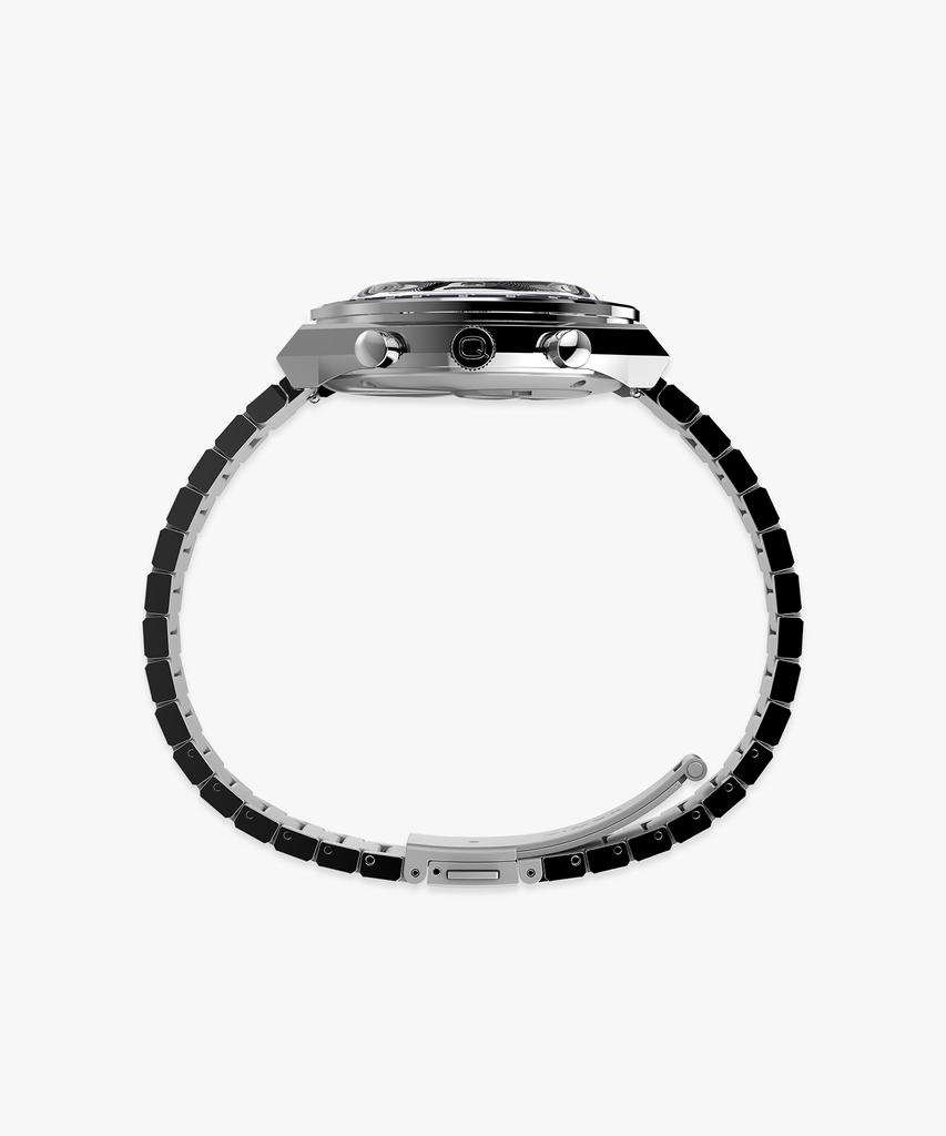 Taimaegseu Q Timex Chronograph Subdial Metal Watch 40Mm