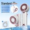 Rechargeable Portable Mini Folding Fan with Ice Pack, Umbrella Clip & Handheld Design - Ideal for Student Cooling