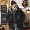 American Workwear Men's Mid-Length Hooded Winter Parka Jacket